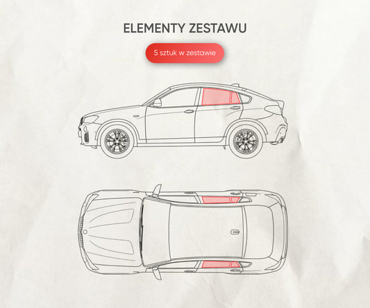 Zasłonki przeciwsłoneczne Toyota RAV4 5 tylne drzwi