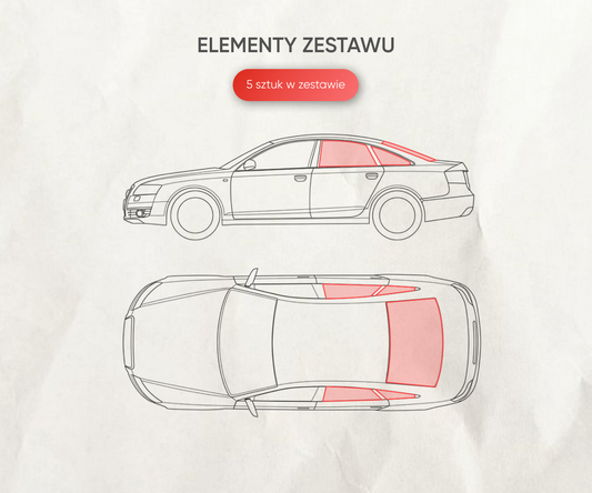 Zasłonki przeciwsłoneczne Volkswagen Passat B5 sedan