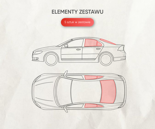 Zasłonki przeciwsłoneczne Skoda Octavia A7 liftback bez wycięcia pod wycieraczkę