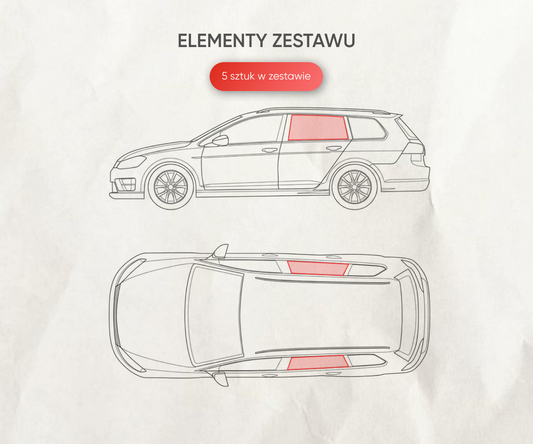 Zasłonki przeciwsłoneczne Ford Mondeo 4 kombi tylne drzwi