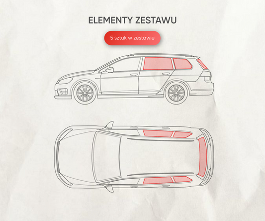 Zasłonki przeciwsłoneczne Audi A4 B8 kombi